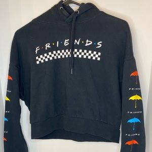 Cropped friends hoodie